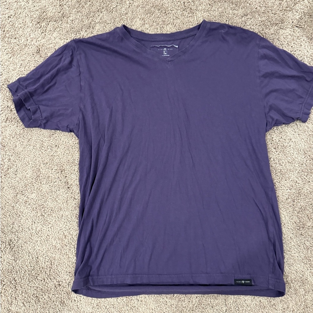 Five Four Dark Purple Short Sleeve Tee